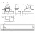 Kachlová pec ABX Oxford zelená, levá